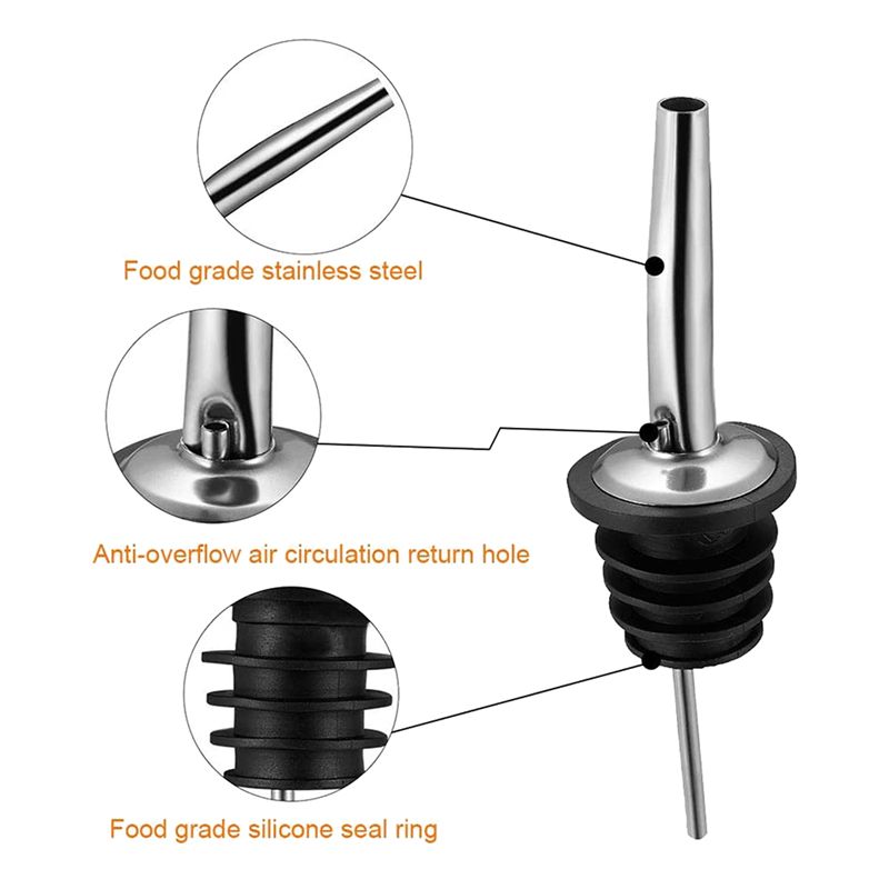 A25F-18Pc หัวเทสแตนเลส, หัวเทแ - Speed Pourer Cap บทวิจารณ์และราคา