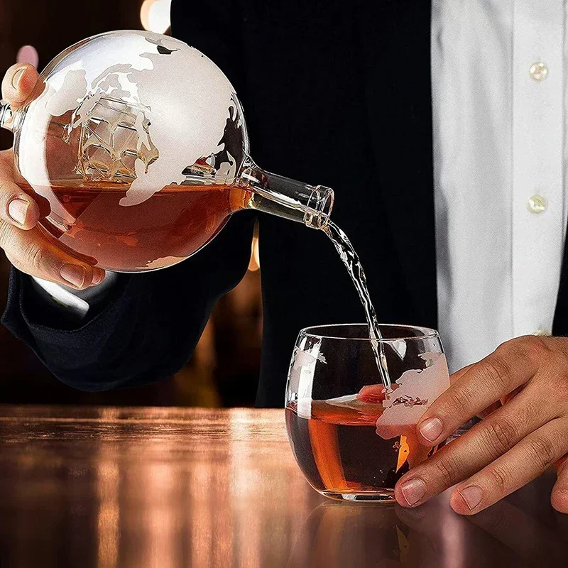 ชุดขวดเหล้าทรงกลมดีไซน์สร้างสร - Decanter Globe Set บทวิจารณ์และราคา